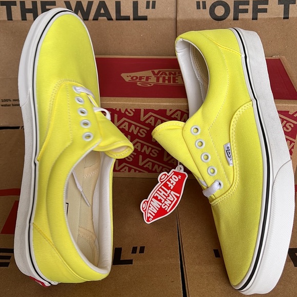 Vans Era Neon Lemon Tonic/True White sneakers Men’s - Picture 12 of 16